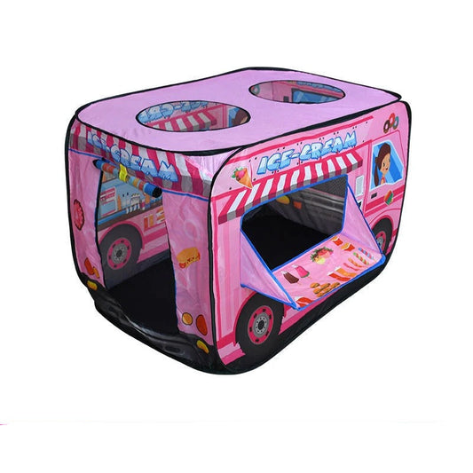 Portable Kids Playhouse Tent with Fun Vehicle Themes - Lusomart