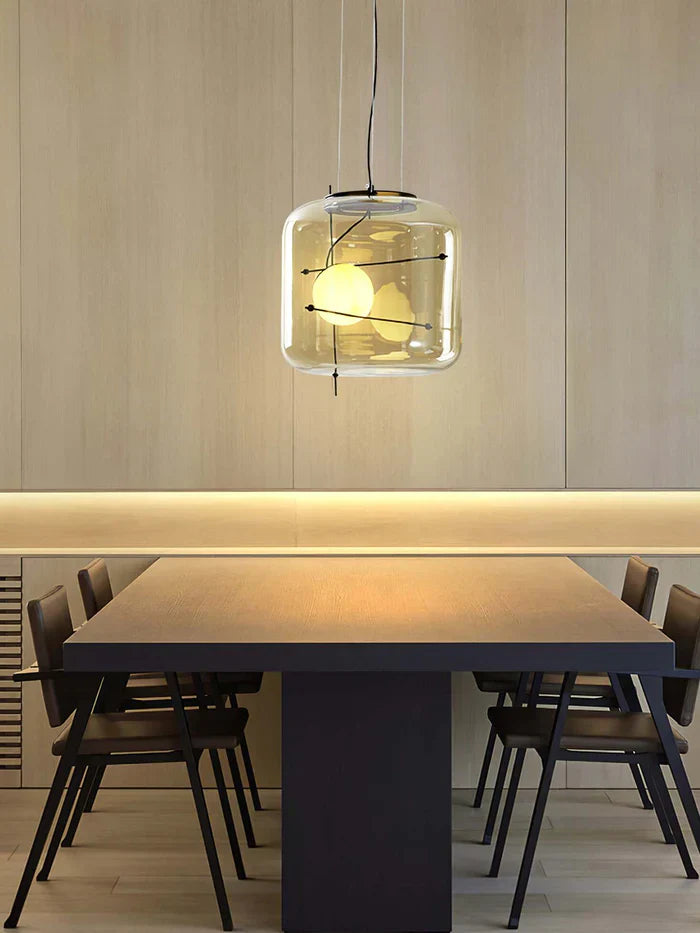 Elegant Glass Drop Ceiling Lamp