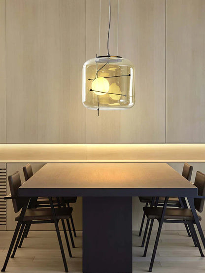 Elegant Glass Drop Ceiling Lamp