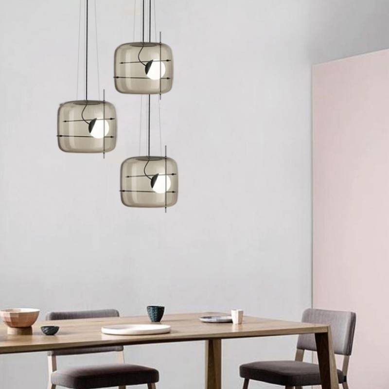 Elegant Glass Drop Ceiling Lamp