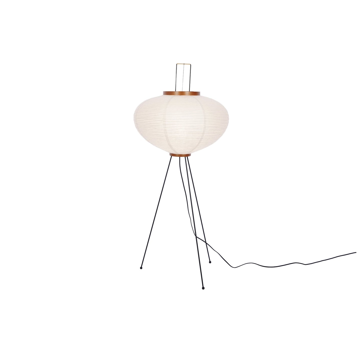 Warm White Paper Floor Lamp with Soft Lighting