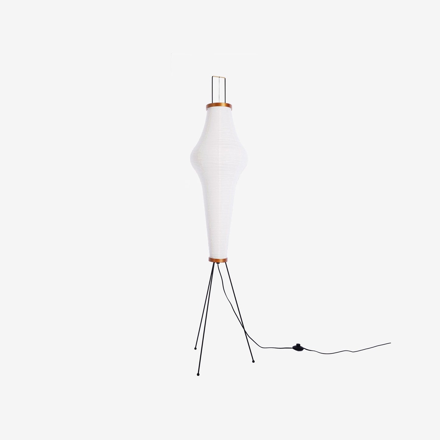 Warm White Paper Floor Lamp with Soft Lighting