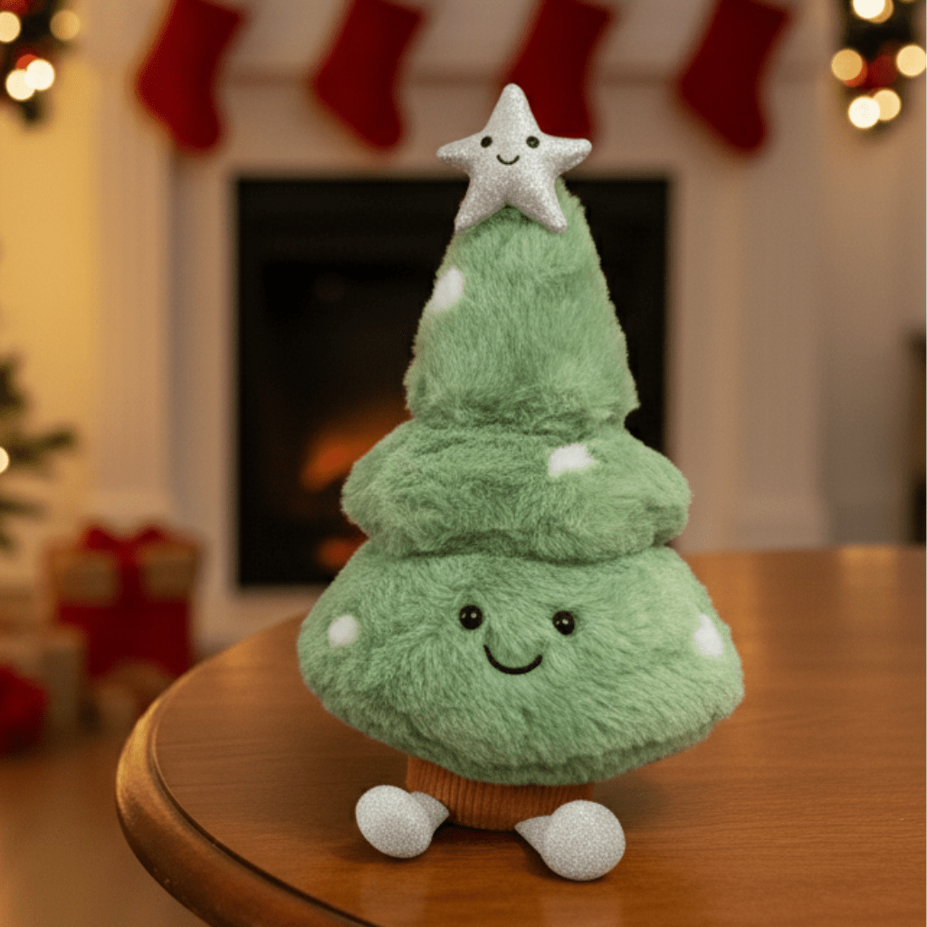 Cuddly Green Christmas Tree Ornament Figurine - Lusomart