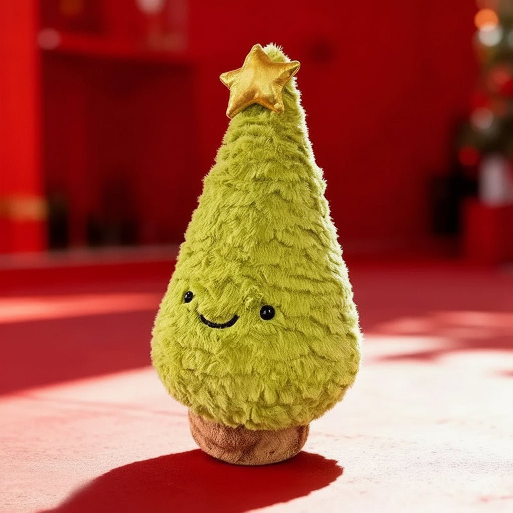 PlushEvergreen | Charming Soft Plush Christmas Tree Figurine 9