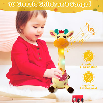 Cuddly Musical Giraffe Toy for Children