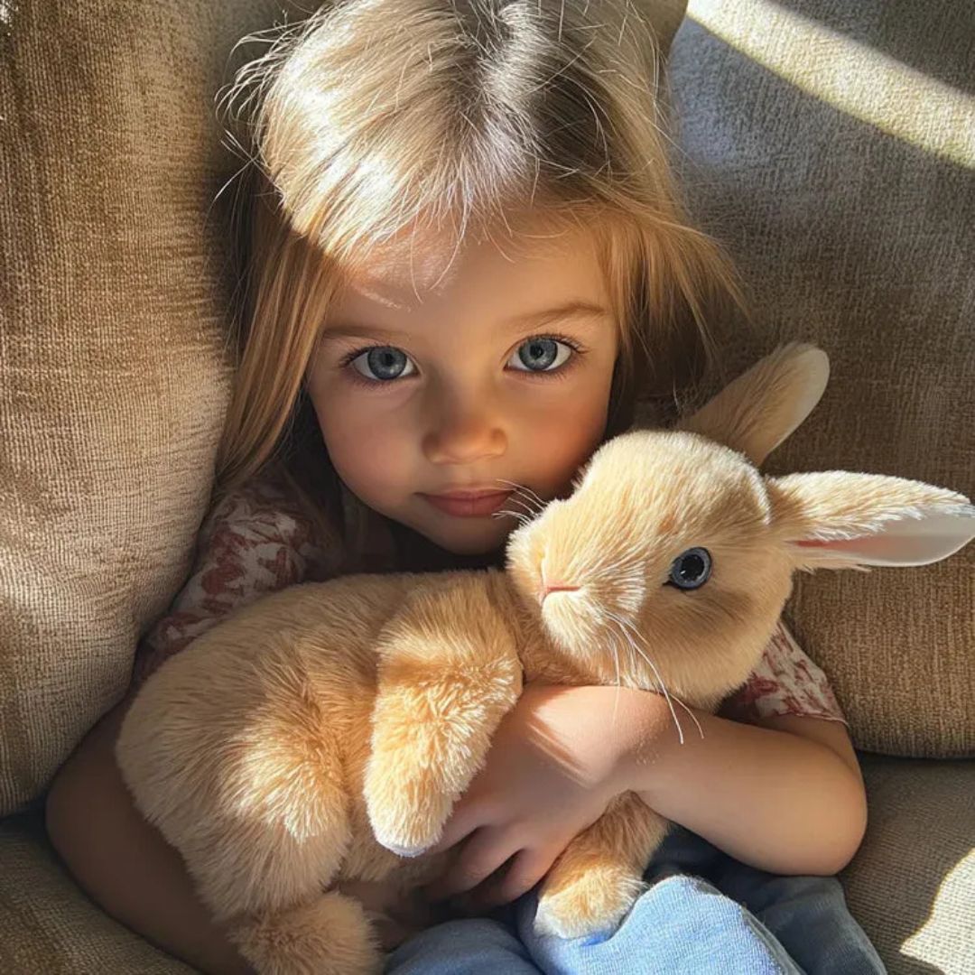 Cute Bunny Stuffed Toy - Plush Friendly Companion - Lusomart