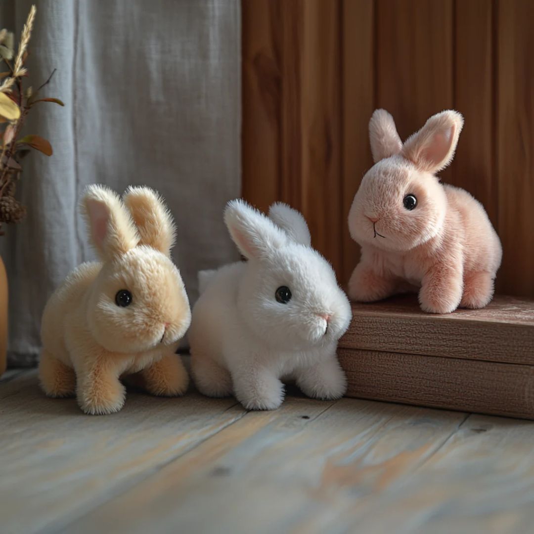 Plush Bunny Toy with Soft Fur and Details 3