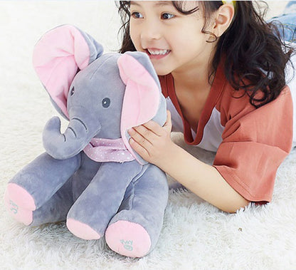 Soft Singing Elephant Plush Toy for Kids - Lusomart