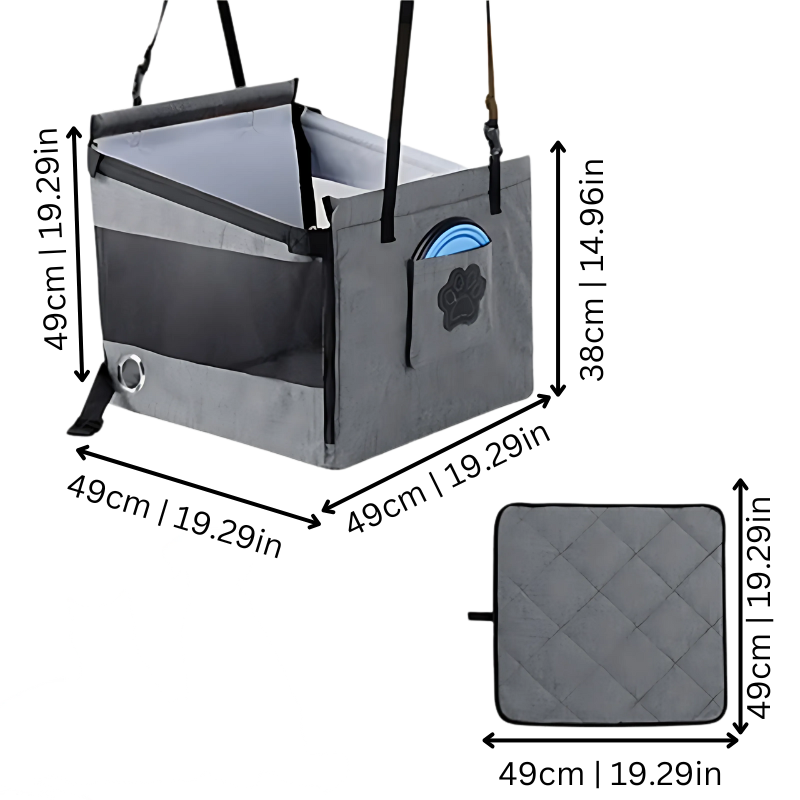 Pet Friendly Large Waterproof Car Seat Booster