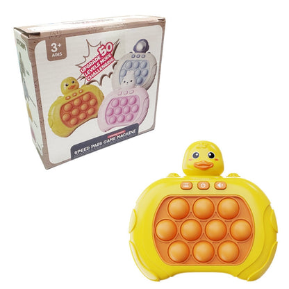PopSpark – Portable bubble game console with light-up buttons and pop-it layout 3