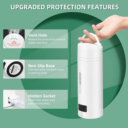 Portable Fast 1L Travel Electric Kettle with Auto Off
