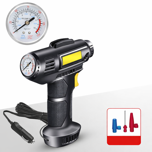 Compact Cordless Tire Inflator Pump with Auto Shut Off - Lusomart