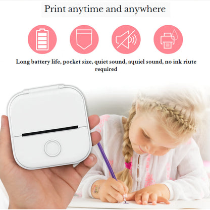 Compact Wireless Photo Printer Bluetooth Label Maker