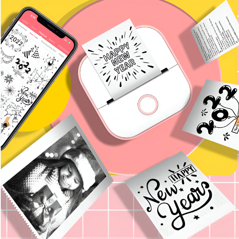 Compact Wireless Photo Printer Bluetooth Label Maker