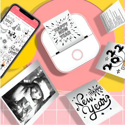 Compact Wireless Photo Printer Bluetooth Label Maker