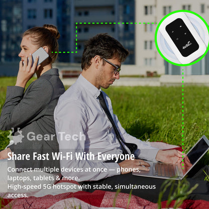 Compact 5G Mobile Wi-Fi Hotspot For Travel And Home