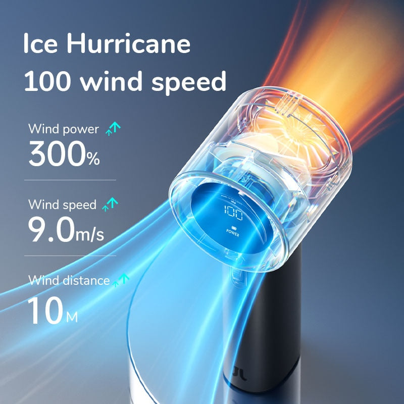 Portable Handheld Wireless Cooling Fan with Digital Display – Compact Summer Breeze for Outdoor Comfort 1