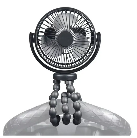Compact Baby Stroller Fan - Rechargeable and Clip On - Lusomart