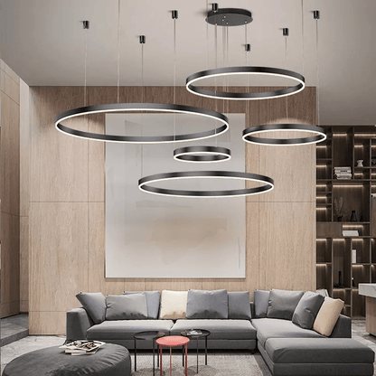 Modern Round LED Pendant Light For Dining Room - Lusomart