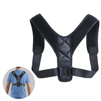Comfort Posture Brace | Adjustable Back Support with Soft Straps - Lusomart