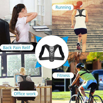 Posture Corrector Back Brace - Adjustable Breathable Clavicle Support Straight Shoulder Straps 3