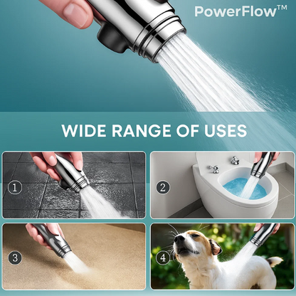 Powerful Turbo Shower Head For Extra Water Pressure