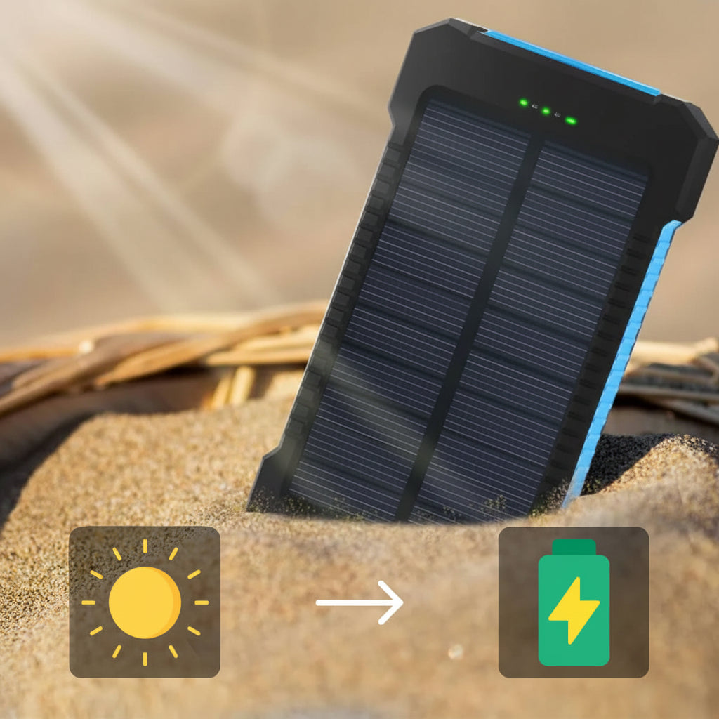 Waterproof Portable 20000mAh Solar Power Bank