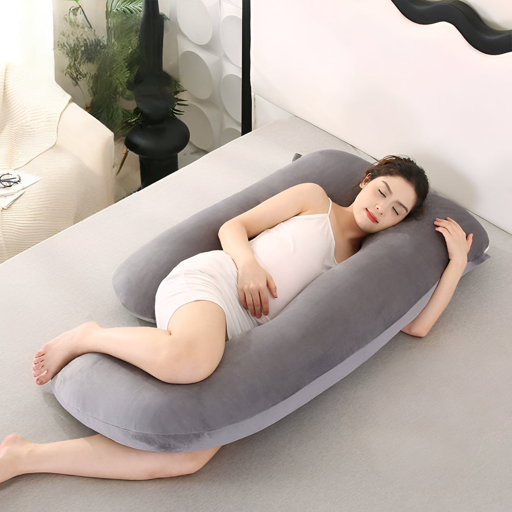 Comfortable Maternity Pillow Full Body Support Cushion - Lusomart