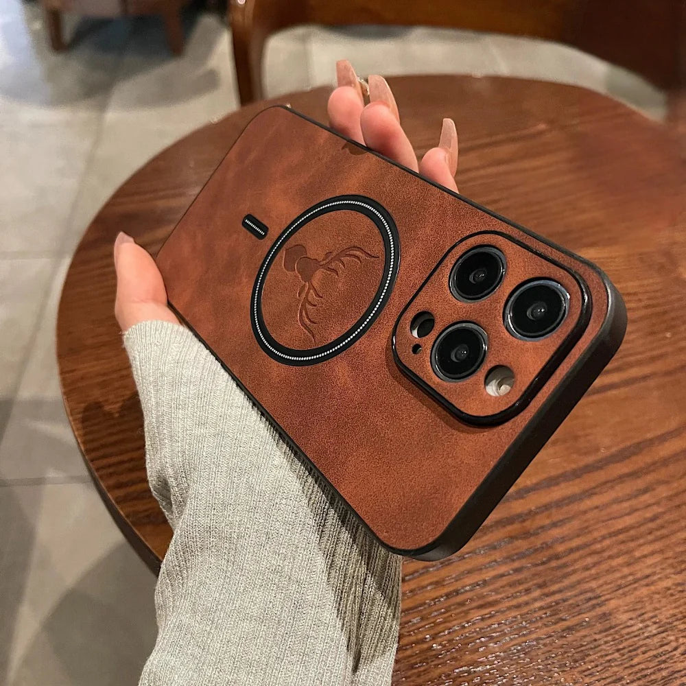 Thin Magnetic Phone Case with Textured Finish
