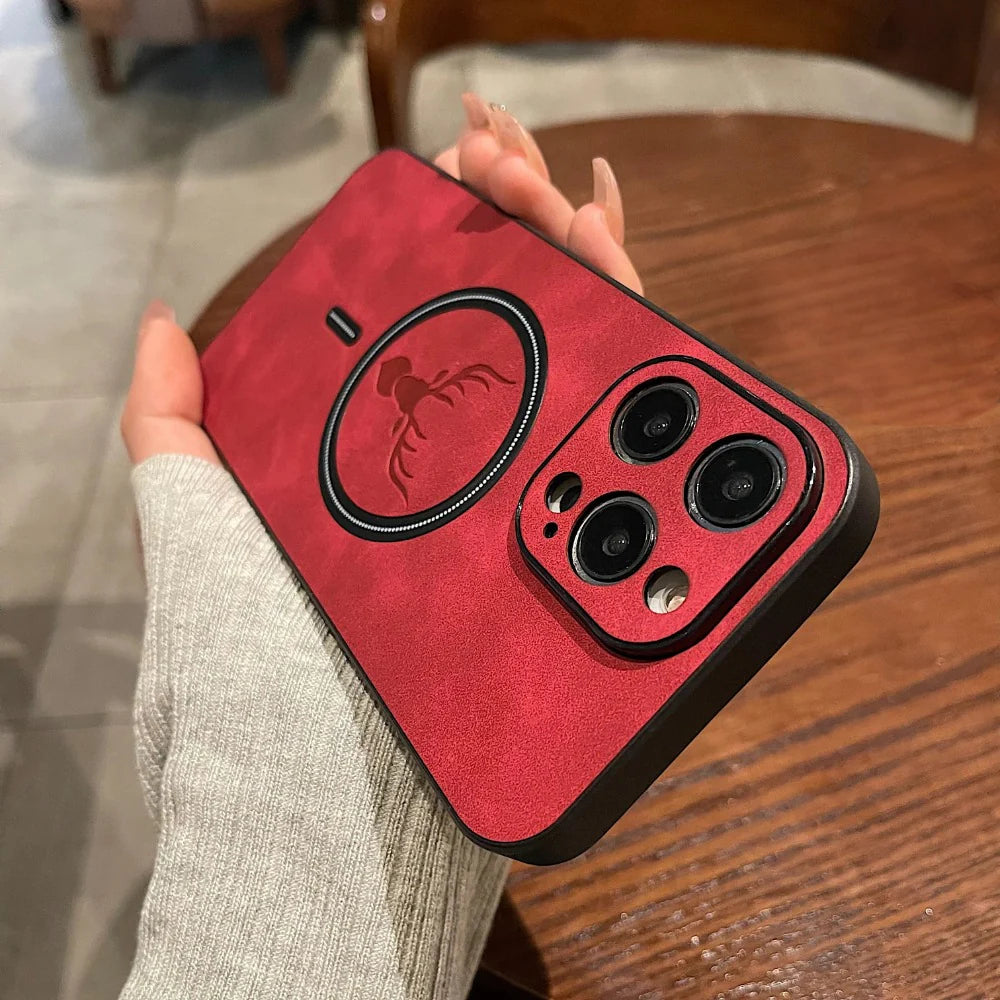 Thin Magnetic Phone Case with Textured Finish