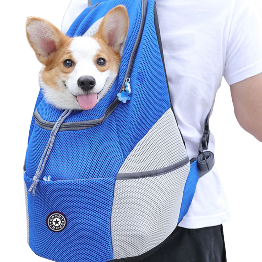 Premium Dog Backpack Carrier with Breathable Mesh and Handy Storage for Outdoor Adventures - Adjustable for Dogs Up to 25 lbs 1