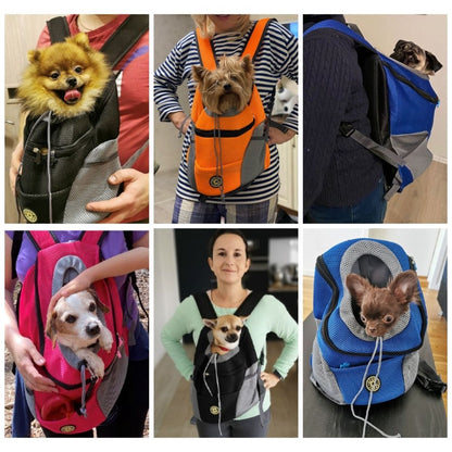 Premium Dog Backpack Carrier with Breathable Mesh and Handy Storage for Outdoor Adventures - Adjustable for Dogs Up to 25 lbs 2
