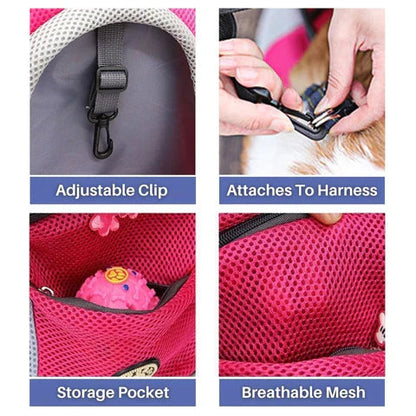 Premium Dog Backpack Carrier with Breathable Mesh and Handy Storage for Outdoor Adventures - Adjustable for Dogs Up to 25 lbs 4