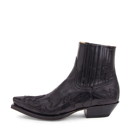 Rugged Leather Cowboy Boots - Lusomart