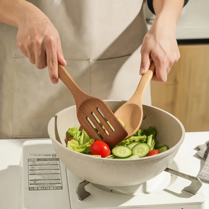 Durable Wooden Kitchen Utensil Set Heat Resistant Cooking Tools