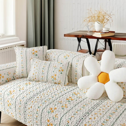 Soft Breathable Fabric Sofa Slipcover Protector