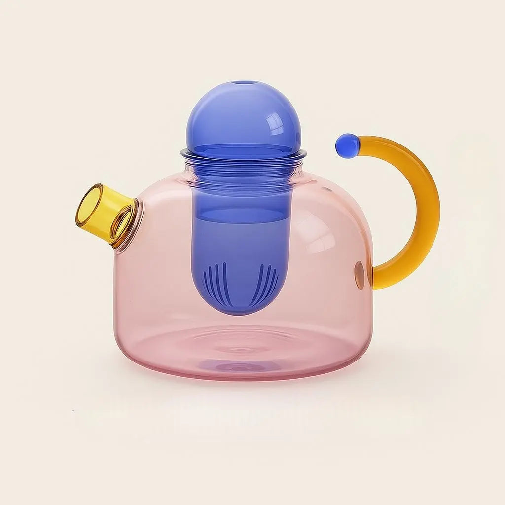 Vibrant Stained Glass Teapot - Lusomart