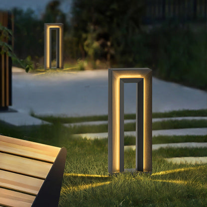 Contemporary Outdoor Solar Garden Lamp
