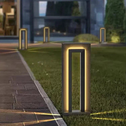 Contemporary Outdoor Solar Garden Lamp