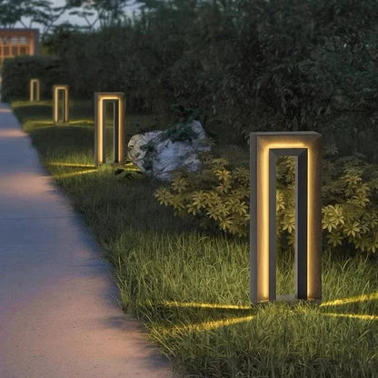 Contemporary Outdoor Solar Garden Lamp
