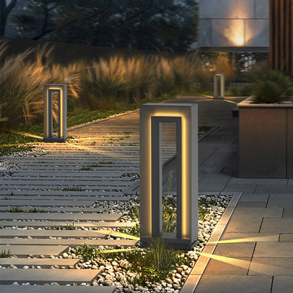 Contemporary Outdoor Solar Garden Lamp
