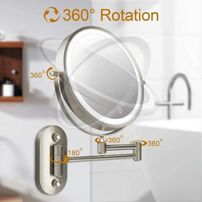 Premium LED Lighted Makeup Mirror for Bathroom