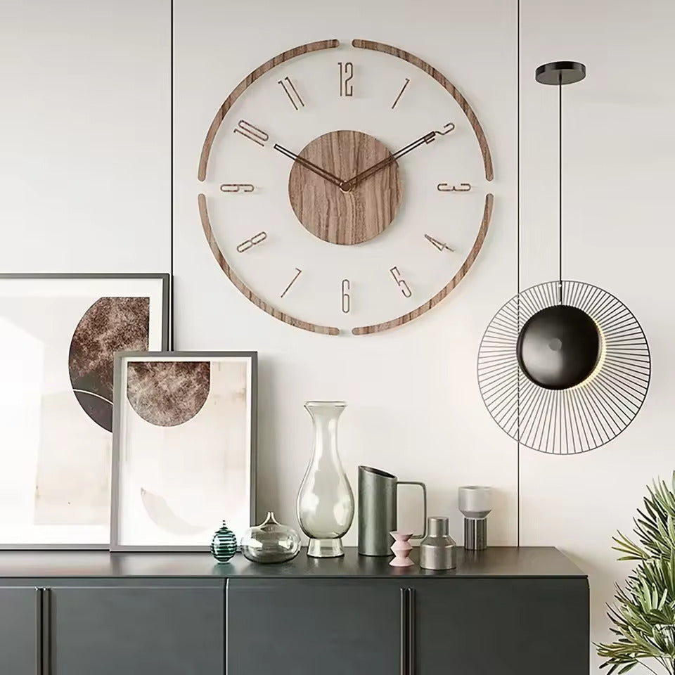 Simple Rustic Wood Wall Clock