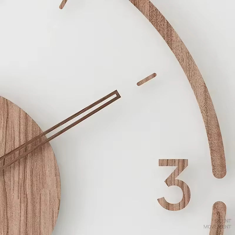 Simple Rustic Wood Wall Clock