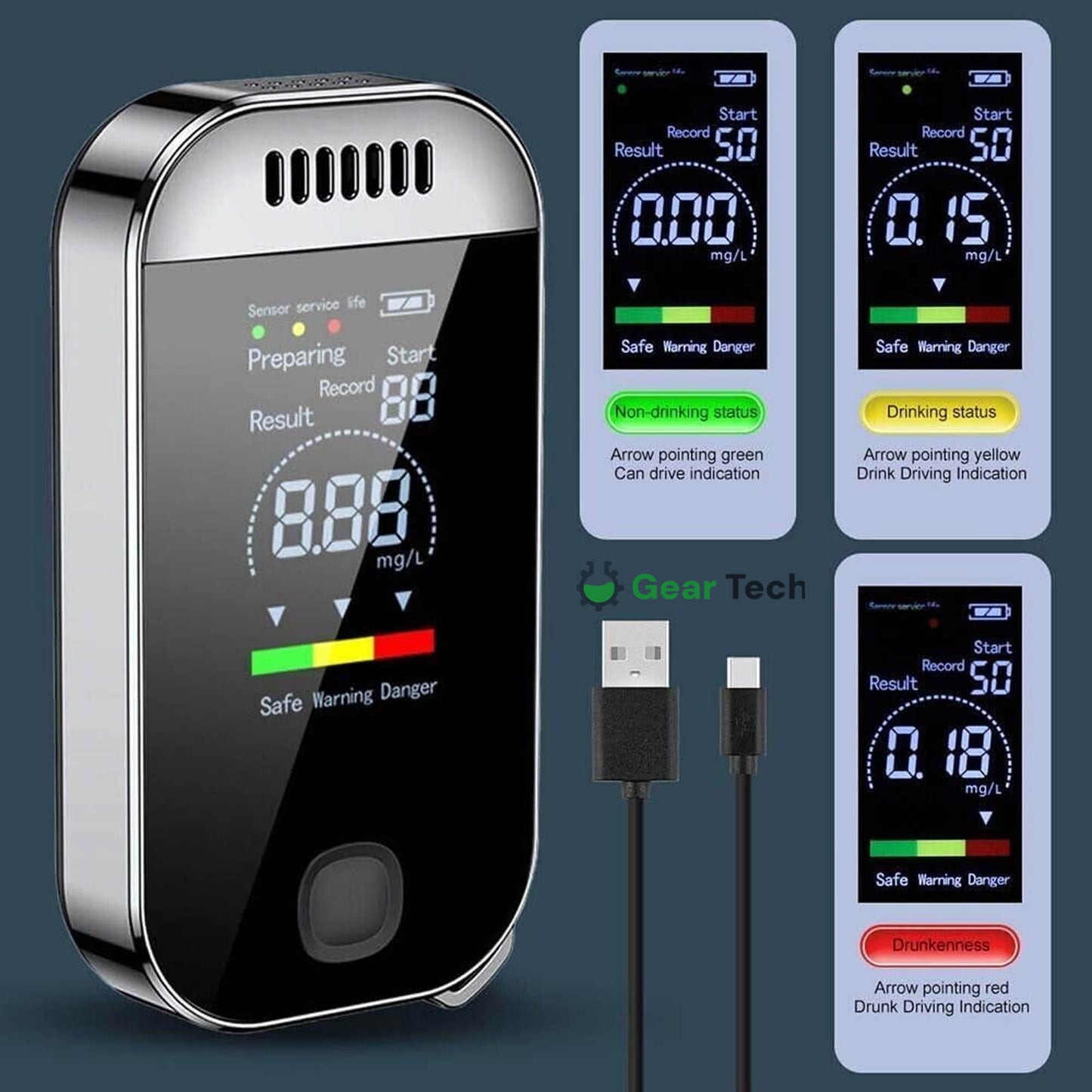 Accurate Digital Breath Alcohol Tester Device