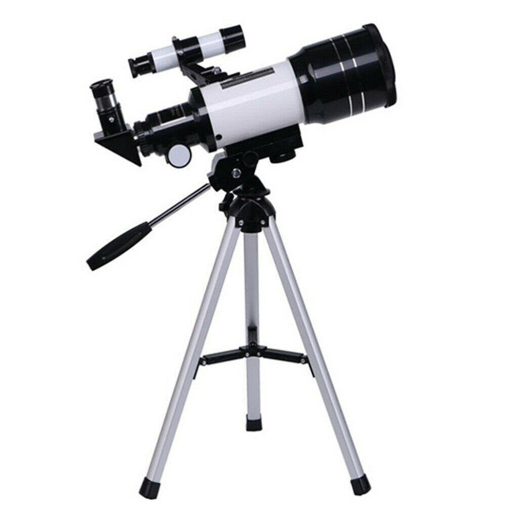 Compact Refractor Telescope 300/70mm with Tripod and Phone Mount - Lusomart
