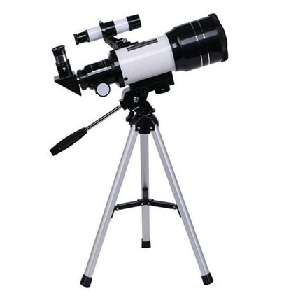Compact Refractor Telescope 300/70mm with Tripod and Phone Mount - Lusomart