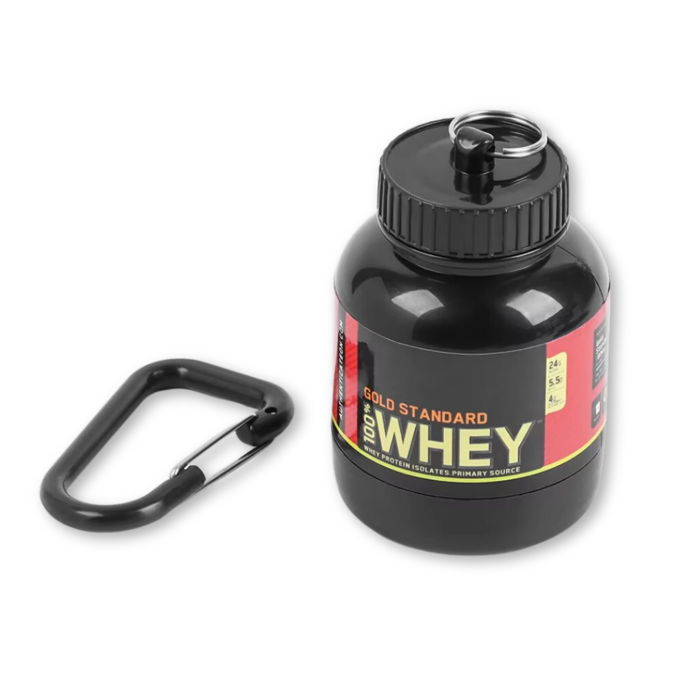 Portable Whey Protein Travel Container - Lusomart