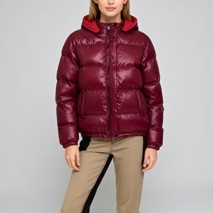 Warm Waterproof Puffer Coat Hooded Winter Jacket