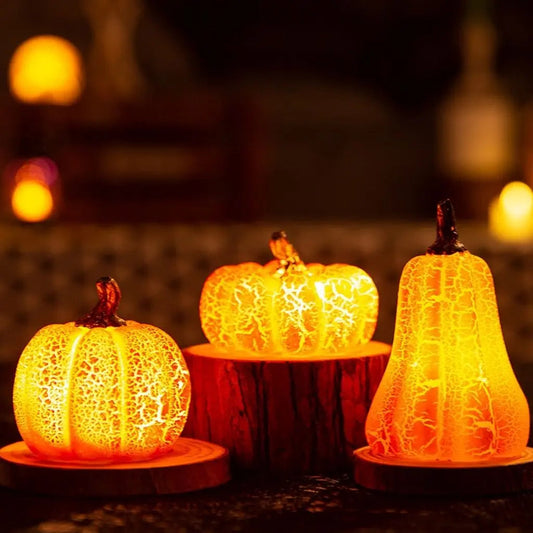 Warm Fall LED Pumpkin Lights - Lusomart